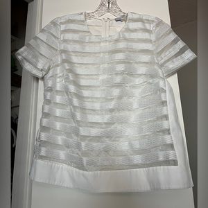 Sheer Striped Top Nordstroms XS